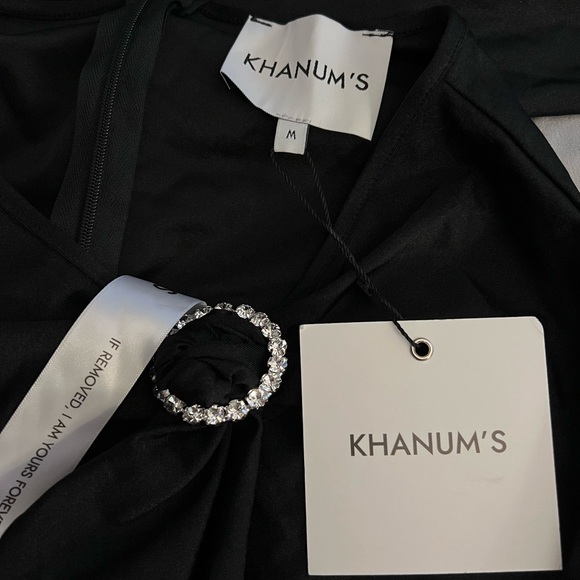 X Revolve Long Sleeve Bustier Gown in Black - Khanums - Picture 5 of 6